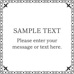 豪華なアンティークフレーム・飾り枠デザイン4