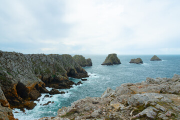 Les tas de pois à la pointe de Pen Hir de Camaret-sur-mer - Bretagne France