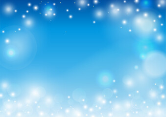 Fototapeta premium キラキラ背景ヨコ〜青05