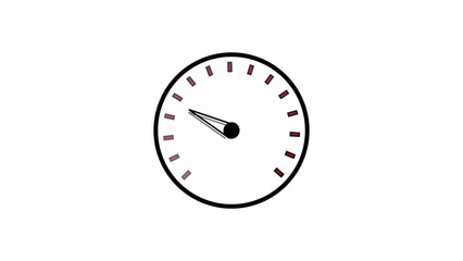 Colorful speedometer icon on a white abstract background.