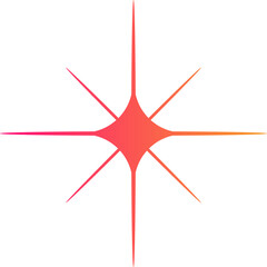 Obraz premium pink star shape brutalist abstract geometric style