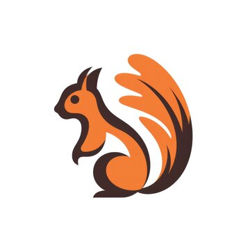 Squirrel icon, AI generated Image
