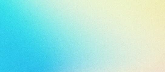 Light blue turquoise yellow pastel grainy gradient background noise texture effect web banner poster design