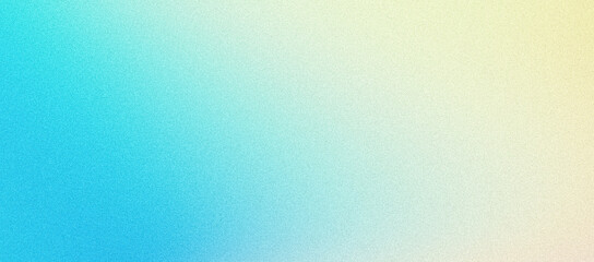 Light blue turquoise yellow pastel grainy gradient background noise texture effect web banner poster design