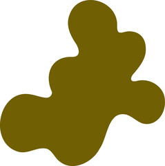 Ink blot shape vector illustration. Simple blotch silhouette design element