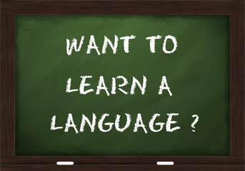 Want to learn a language sign