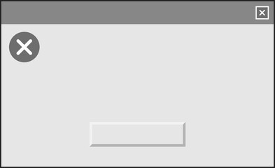 user interface warning message, pc dialog box