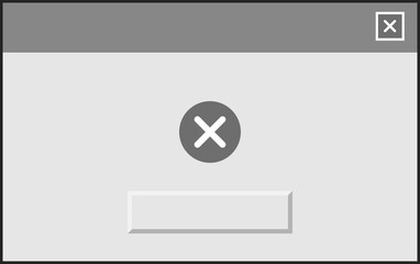 user interface warning message, pc dialog box