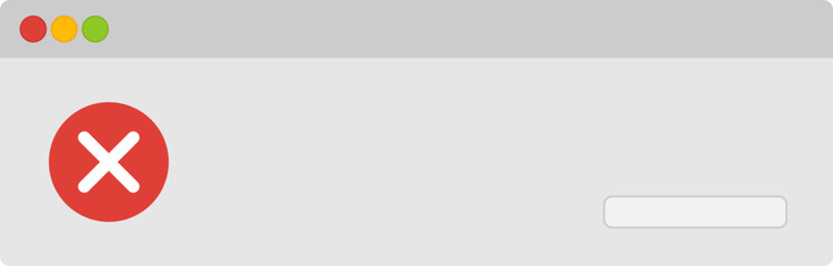 Fototapeta premium user interface warning message, pc dialog box