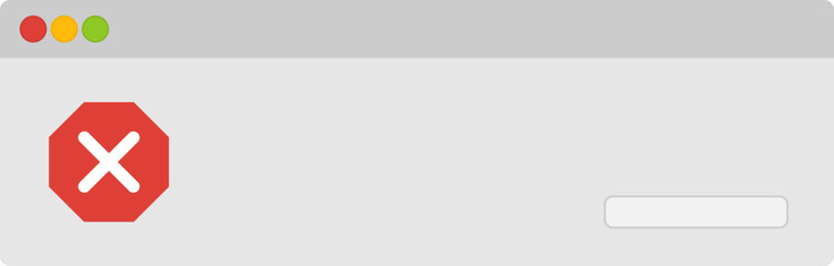 Fototapeta premium user interface warning message, pc dialog box