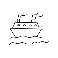 Ship Doodle Element