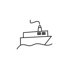 Ship Doodle Element