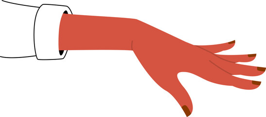 Woman's hand icon vector illustration. Elegant hand design elements