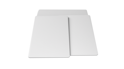 3D rendered Business card mock up with front and back. Empty mockup for Presentation on isolated Light Grey background