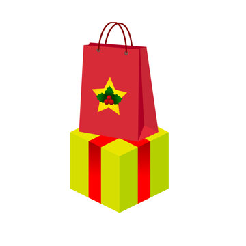 christmas gift boxes on transparent background. PNG transparen