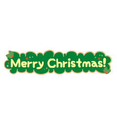 Merry Christmas text on transparent background. PNG transaprent