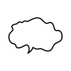 Fototapeta premium Doodle Speech bubble Element