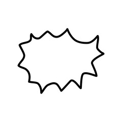 Doodle Speech bubble Element