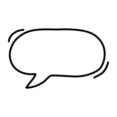 Doodle Speech bubble Element