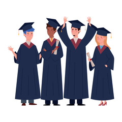 graduation event people illustration