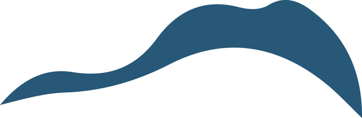 Snowdrift shape vector illustration. Abstract snowdrift silhouette and snow landscape design elements