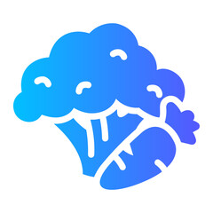 healthy food Gradient icon