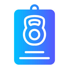 training program Gradient icon
