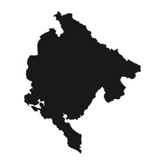 montenegro map icon vektor