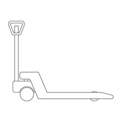 Hand pallet icon vector