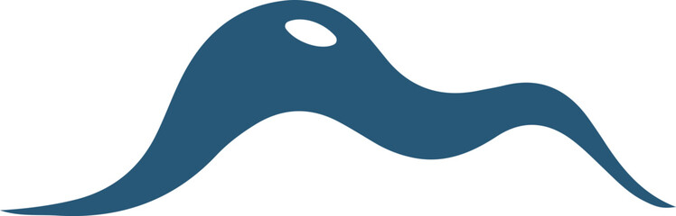 Snowdrift shape vector illustration. Abstract snowdrift silhouette and snow landscape design elements