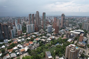Obraz premium Aerial views from over Barranquilla, Colombia