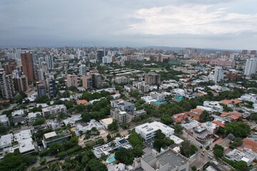 Aerial views from over Barranquilla, Colombia