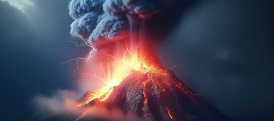 volcano eruption, lightning strikes, disaster 5