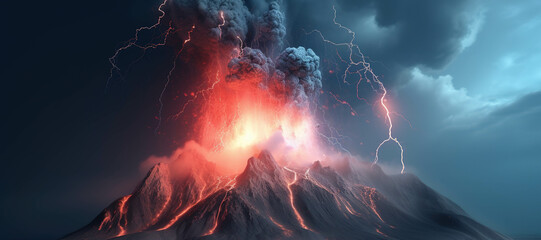 volcano eruption, lightning strikes, disaster 3