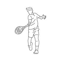 Tennis Player Sports Athlete Pose 4