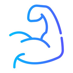 muscle Line Gradient Icon