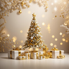 christmas background gift box 