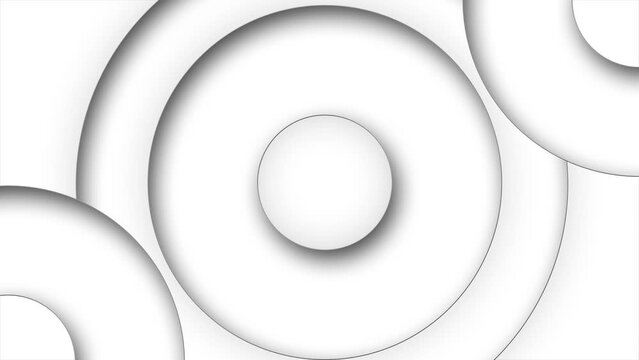 Dynamic White Circles Animation Background