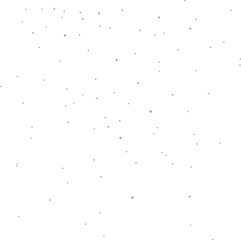 Snow on transparent background vector illustration. Falling snow texture design element.