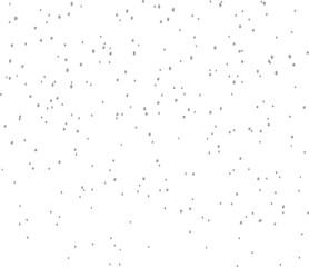 Snow on transparent background vector illustration. Falling snow texture design element.