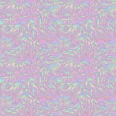 fantasy crystal maze seamless repeating pattern with opalescent pastel colors