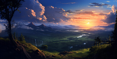 desktops and backgrounds in the style of landscape.hd background wallpape