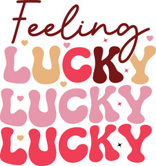 Retro Valentine's Day SVG design cut files