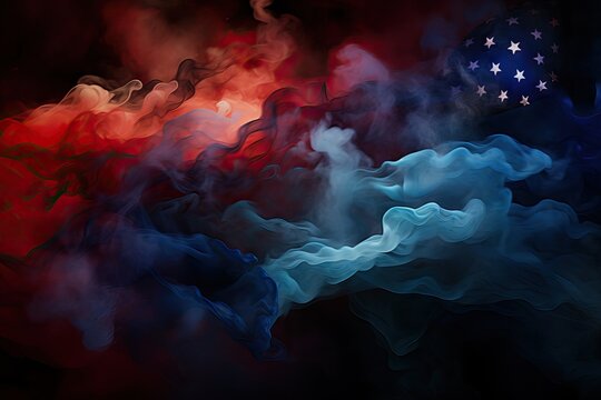background black smoke colorful day memorial labor veterans independence design USA flag us veteran colourful event