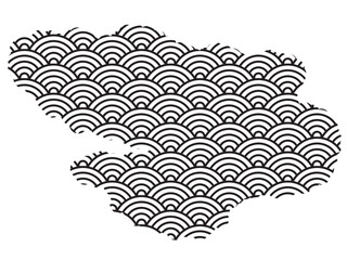 和柄　波紋　雲海　文様　アイコン