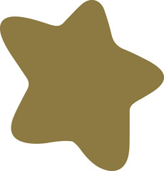 Abstract star shape vector illustration. Star silhouette design elements