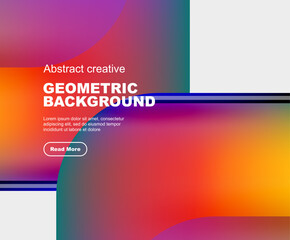 Minimal geometric vector abstract background