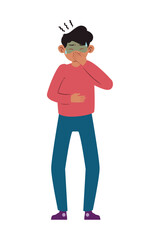 nauseous man decomposed