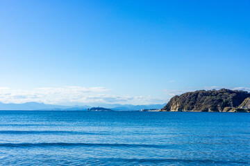 神奈川県の逗子海岸