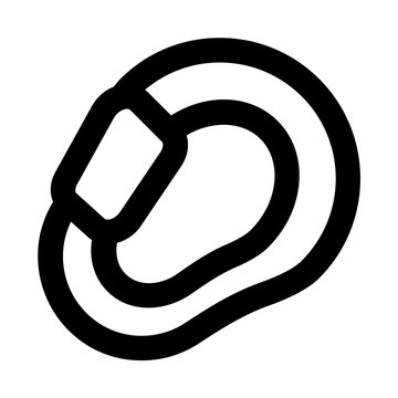 Carabiner Line UI Icons